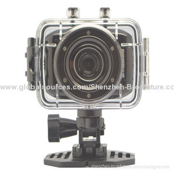 High-definition Sports Action Camera with 720P Wide-angle Camcorder, 5.0 MP Camera, 2" Touch Screen